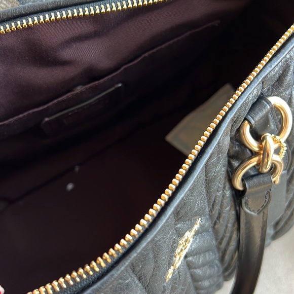 LIMITED ADDITION Coach quilted black sachel leather - Picture 7 of 8